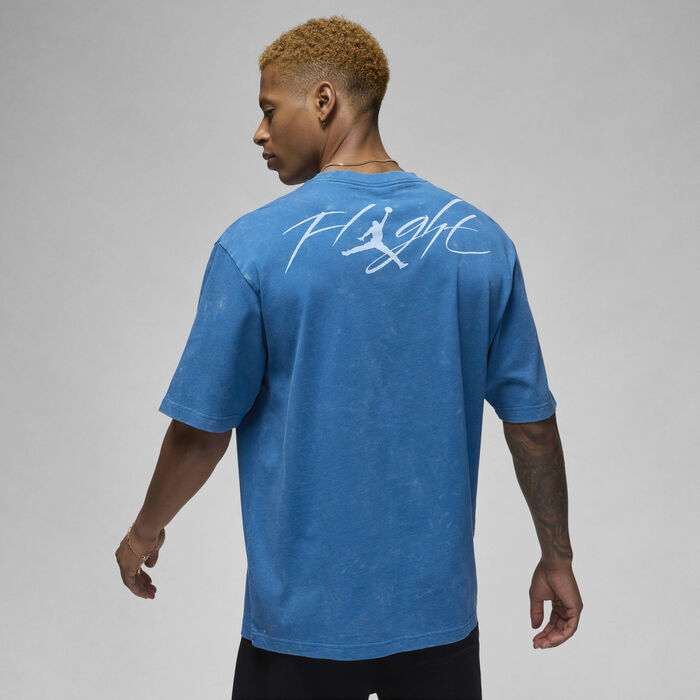 Jordan Flight Essentials Men's T-Shirt Blue Jordan Flight Essentials Men's T-Shirt Blue image number 1
