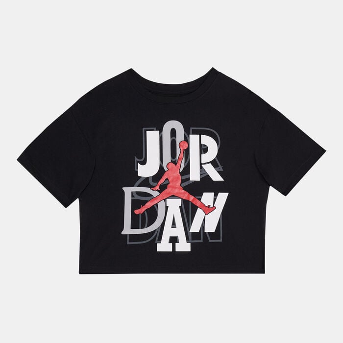 Jordan Kids’ Outside The Lines T-Shirt Black Jordan Kids’ Outside The Lines T-Shirt Black image number 0