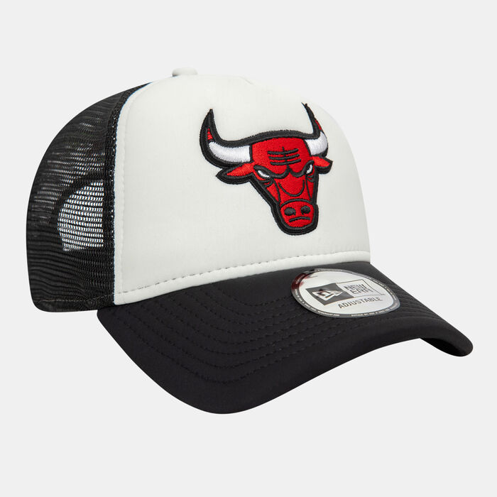 New Era Men's NBA Chicago Bulls Flower 9FORTY Trucker Cap Black New Era Men's NBA Chicago Bulls Flower 9FORTY Trucker Cap Black image number 4