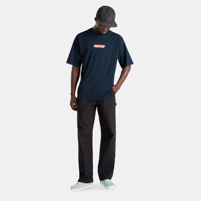 Vans Men's Retro V T-Shirt Blue Vans Men's Retro V T-Shirt Blue image number 2