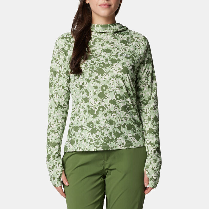 Columbia Women's Summit Valley Hiking Hoodie Green image number 0