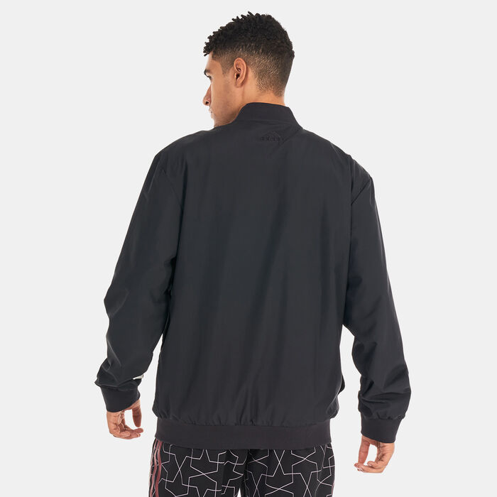 adidas Men’s AEROREADY Essentials Woven Windbreaker Jacket Black adidas Men’s AEROREADY Essentials Woven Windbreaker Jacket Black image number 1