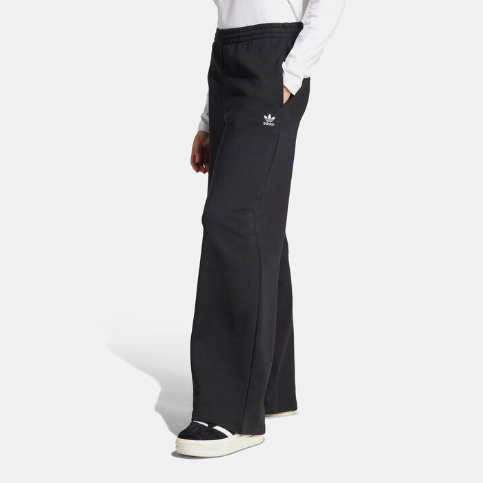 adidas Originals Women's Essentials Wide Leg Joggers Black adidas Originals Women's Essentials Wide Leg Joggers Black image number 0