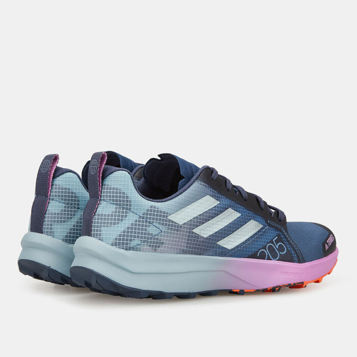 adidas Women's Terrex Speed Flow Trail Running Shoe Blue adidas Women's Terrex Speed Flow Trail Running Shoe Blue image number 2