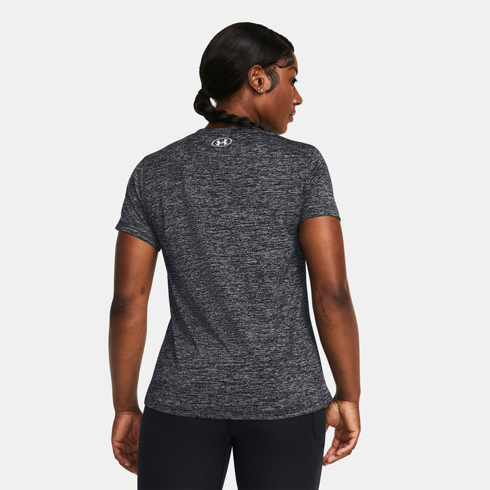 Under Armour Women's UA Tech™ Twist V-Neck T-Shirt Black image number 1