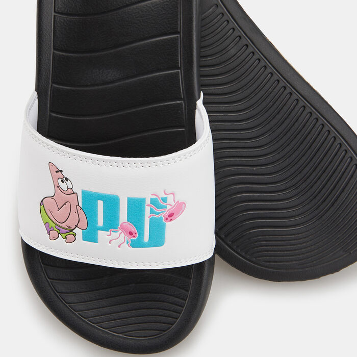 PUMA Kids' x SPONGEBOB Popcat 20 Slides White PUMA Kids' x SPONGEBOB Popcat 20 Slides White image number 2