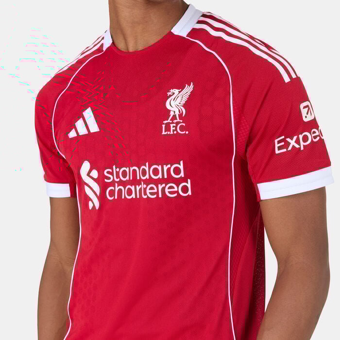 adidas Men's Liverpool 25/26 Home Authentic Football Jersey Red adidas Men's Liverpool 25/26 Home Authentic Football Jersey Red image number 3