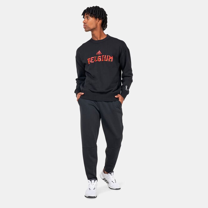 adidas Men's FIFA World Cup 2022™ Belgium Sweatshirt Black adidas Men's FIFA World Cup 2022™ Belgium Sweatshirt Black image number 2