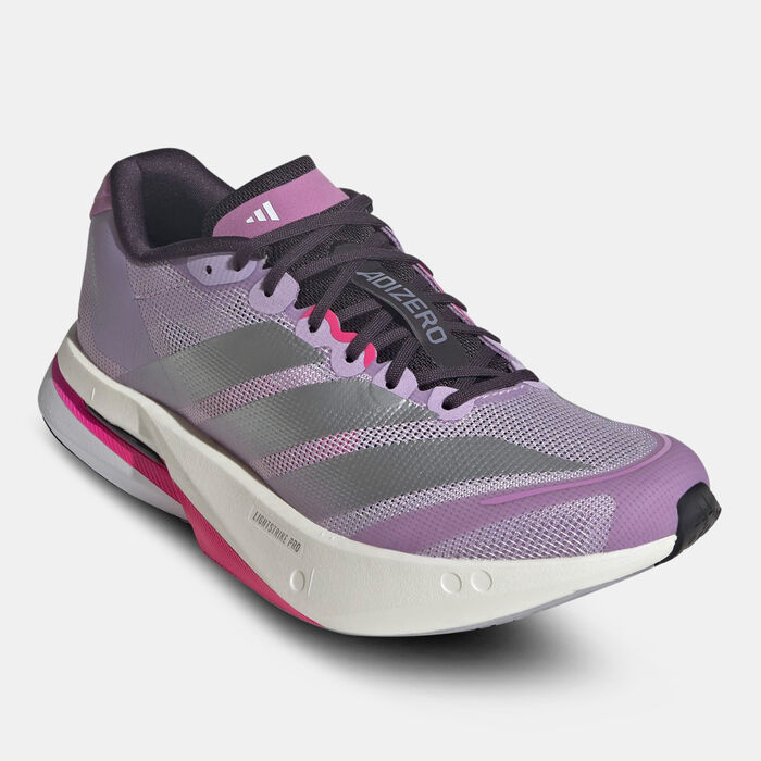 adidas Women's Adizero Boston 13 Shoes Purple adidas Women's Adizero Boston 13 Shoes Purple image number 1