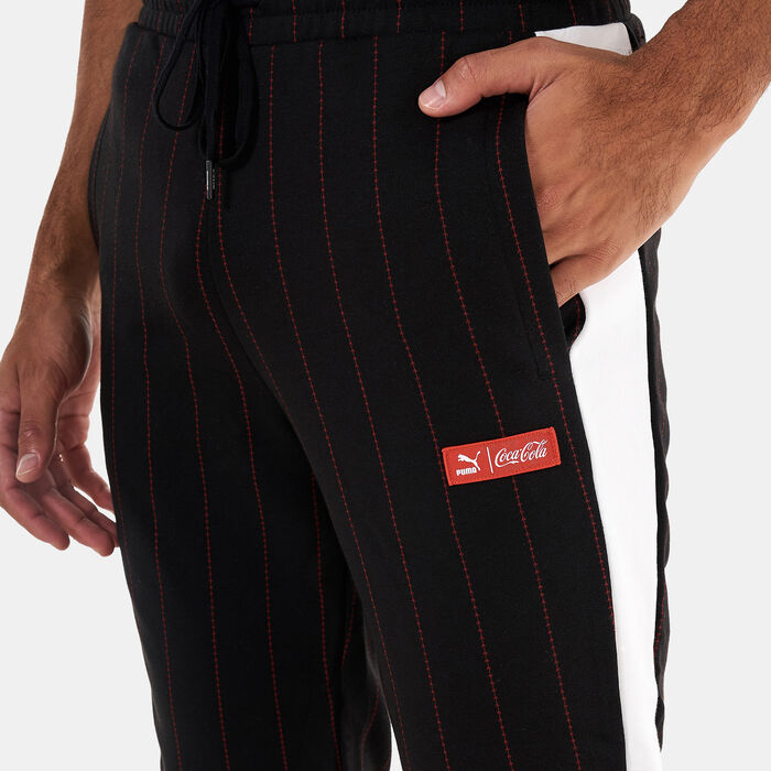 PUMA Men's X COCA COLA T7 Track Pants Black PUMA Men's X COCA COLA T7 Track Pants Black image number 3