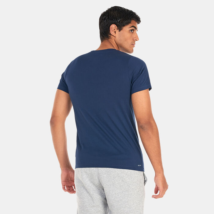 New Balance Men's Heathertech Graphic T-Shirt Blue New Balance Men's Heathertech Graphic T-Shirt Blue image number 1