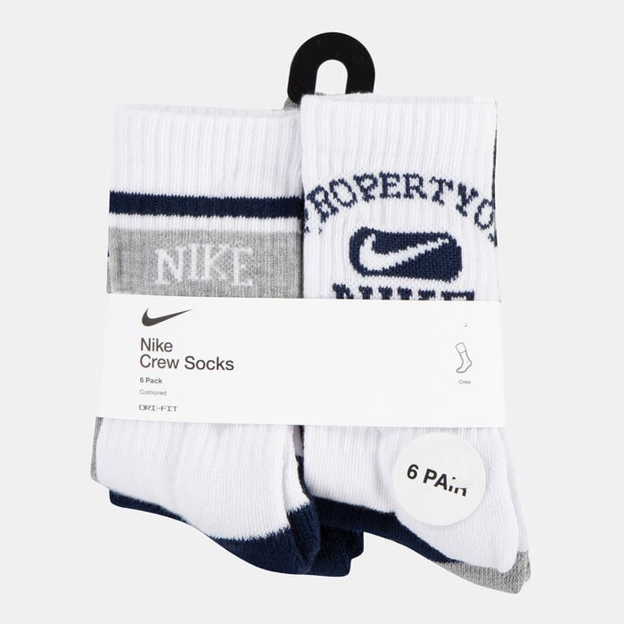 Nike Varsity Crew Socks (6 Pairs) Black Nike Varsity Crew Socks (6 Pairs) Black image number 2