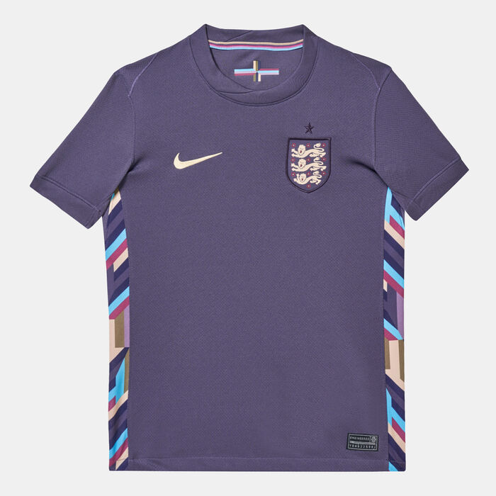 Nike Kids' England Stadium Dri-FIT Replica Away Football Jersey - 2024 Grey Nike Kids' England Stadium Dri-FIT Replica Away Football Jersey - 2024 Grey image number 3