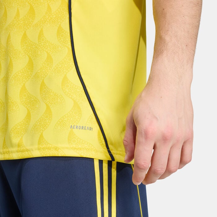 adidas Men's Al Nassr 25/26 Home Replica Football Jersey yellow adidas Men's Al Nassr 25/26 Home Replica Football Jersey yellow image number 3