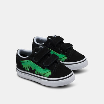 Vans Kids' Old Skool V Glow Shoes Black