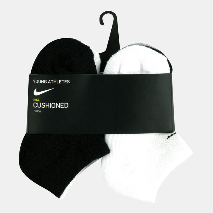 Nike Kids' Cushioned No-Show Socks (6 Pairs) White Nike Kids' Cushioned No-Show Socks (6 Pairs) White image number 1