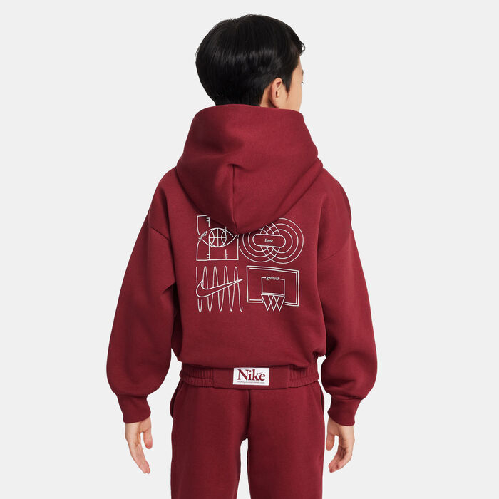 Nike Kids' Culture of Basketball Pullover Hoodie (Older Kids) Maroon Nike Kids' Culture of Basketball Pullover Hoodie (Older Kids) Maroon image number 1