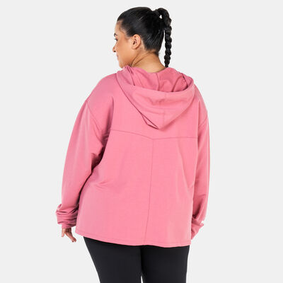 Nike Women's Yoga Dri-FIT Fleece Hoodie Pink