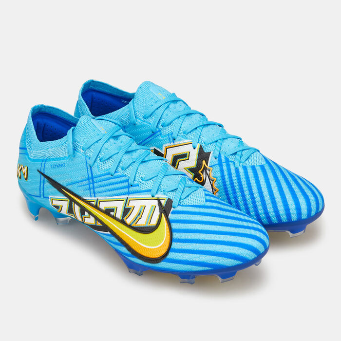 Nike Men's Zoom Mercurial Vapor 15 Elite KM Firm-Ground Football Shoe Blue Nike Men's Zoom Mercurial Vapor 15 Elite KM Firm-Ground Football Shoe Blue image number 2