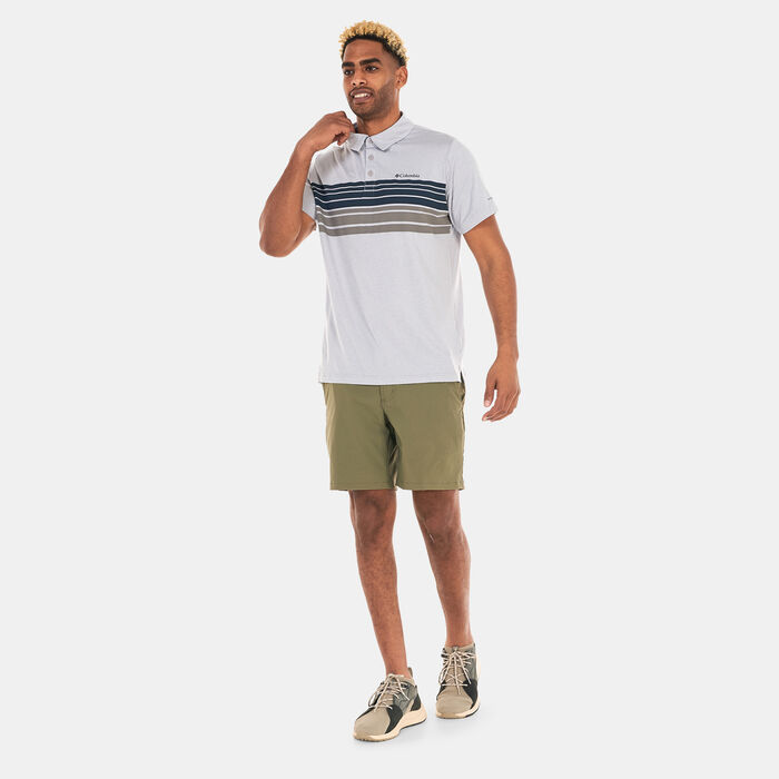 Columbia Men's Tech Trail™ Novelty Polo Shirt Grey Columbia Men's Tech Trail™ Novelty Polo Shirt Grey image number 2