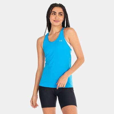Under Armour Women's HeatGear® Armour Racer Training Tank Top Blue Under Armour Women's HeatGear® Armour Racer Training Tank Top Blue