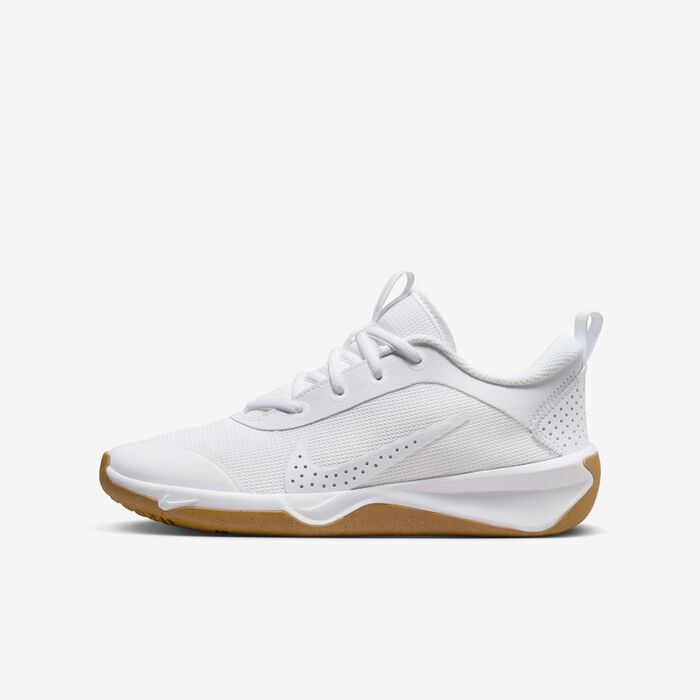 Nike Kids' Omni Multi-Court Indoor Court Shoes White Nike Kids' Omni Multi-Court Indoor Court Shoes White image number 0