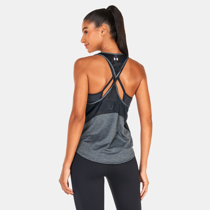 Under Armour Women's UA Tech™ Vent Tank Top Black image number 1