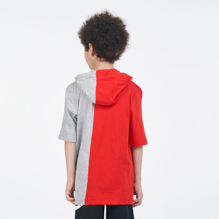 Nike Kids' NBA Los Angeles Lakers Hooded T-Shirt Red Nike Kids' NBA Los Angeles Lakers Hooded T-Shirt Red image number 1