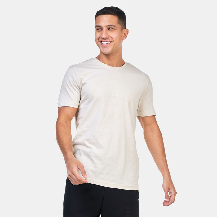 EA7 Emporio Armani Men's Logo Series T-Shirt Beige EA7 Emporio Armani Men's Logo Series T-Shirt Beige image number 0