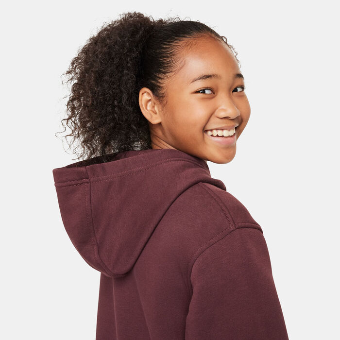 Nike Kids' Sportswear Club Fleece Hoodie Maroon Nike Kids' Sportswear Club Fleece Hoodie Maroon image number 5