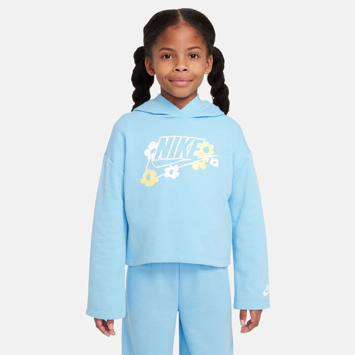 Nike Kids' Floral Hoodie Blue Nike Kids' Floral Hoodie Blue image number 0