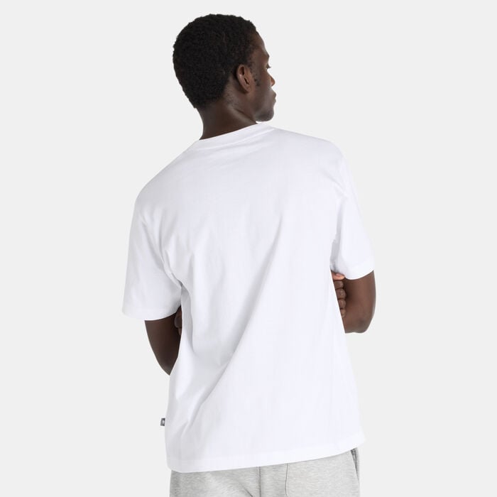 New Balance Men's Newbie Chase Graphic T-Shirt White New Balance Men's Newbie Chase Graphic T-Shirt White image number 1