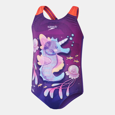 Speedo Kids' Digital Printed One-Piece Swimsuit Purple Speedo Kids' Digital Printed One-Piece Swimsuit Purple
