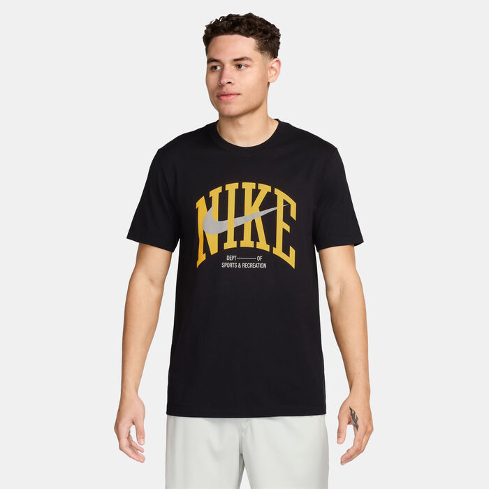 Nike Men's Dri-FIT Fitness Training T-Shirt Black image number 0