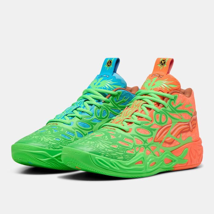 PUMA Men's x LAMELO BALL x TMNT MB.04 Basketball Shoes Green PUMA Men's x LAMELO BALL x TMNT MB.04 Basketball Shoes Green image number 1