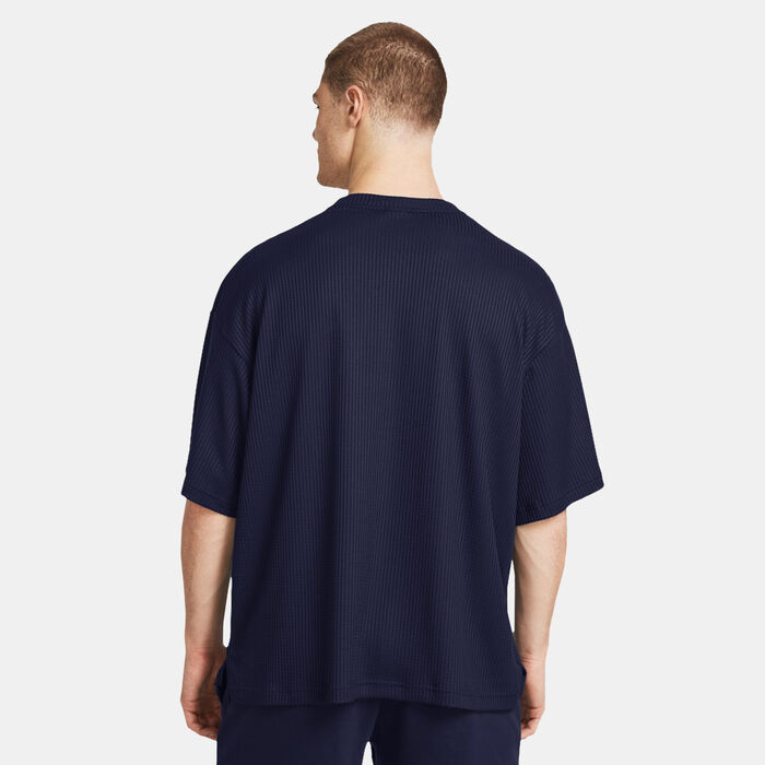 Under Armour Men's Rival Waffle T-Shirt Blue Under Armour Men's Rival Waffle T-Shirt Blue image number 1