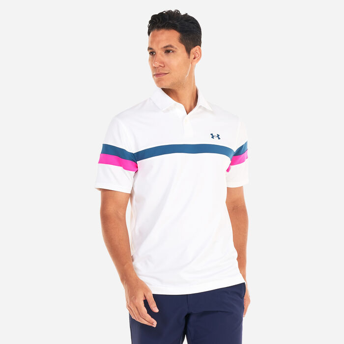 Under Armour Men's T2G Color Block Polo Shirt White Under Armour Men's T2G Color Block Polo Shirt White image number 0