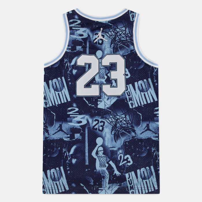 Nike Kids' 23 Striped Jersey Top Blue Nike Kids' 23 Striped Jersey Top Blue image number 1