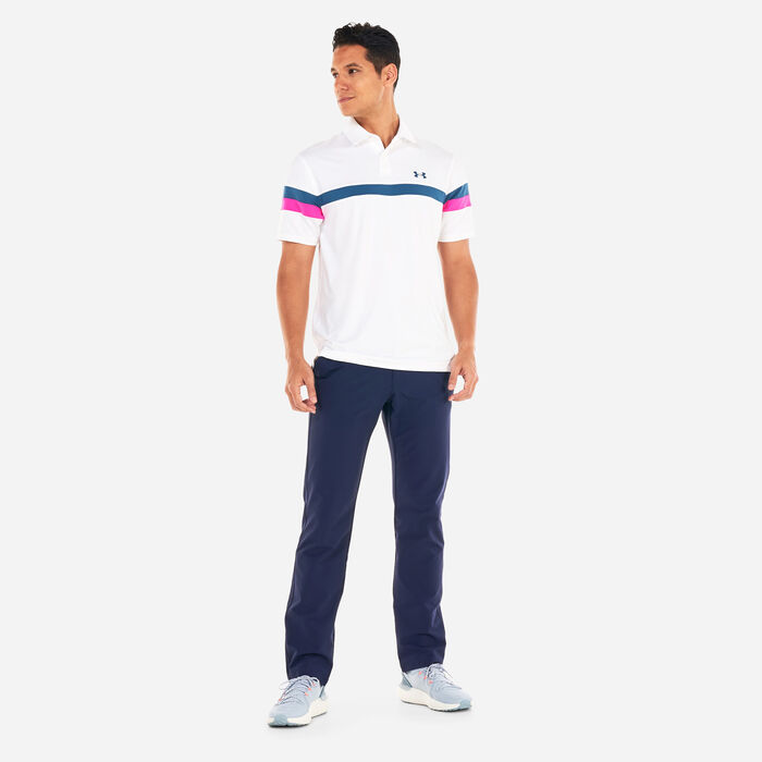 Under Armour Men's T2G Color Block Polo Shirt White Under Armour Men's T2G Color Block Polo Shirt White image number 2