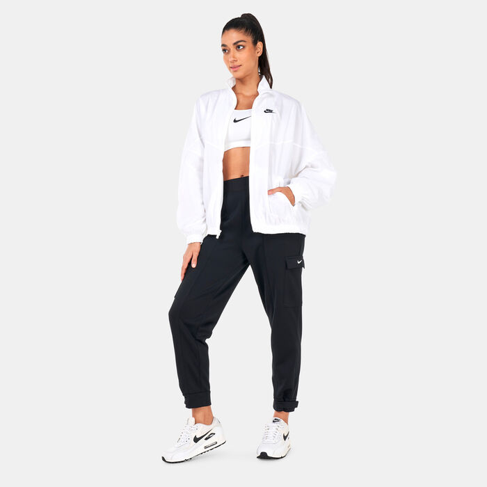 Nike Women's Sportswear Essential Windrunner Woven Jacket White image number 2