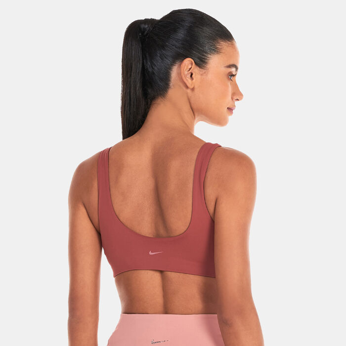 Nike Women's Dri-FIT Alate All U Light-Support Training Sports Bra Brown Nike Women's Dri-FIT Alate All U Light-Support Training Sports Bra Brown image number 1