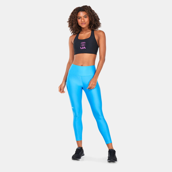 Under Armour Women's UA Tech™ HeatGear® Training Leggings Blue Under Armour Women's UA Tech™ HeatGear® Training Leggings Blue image number 2