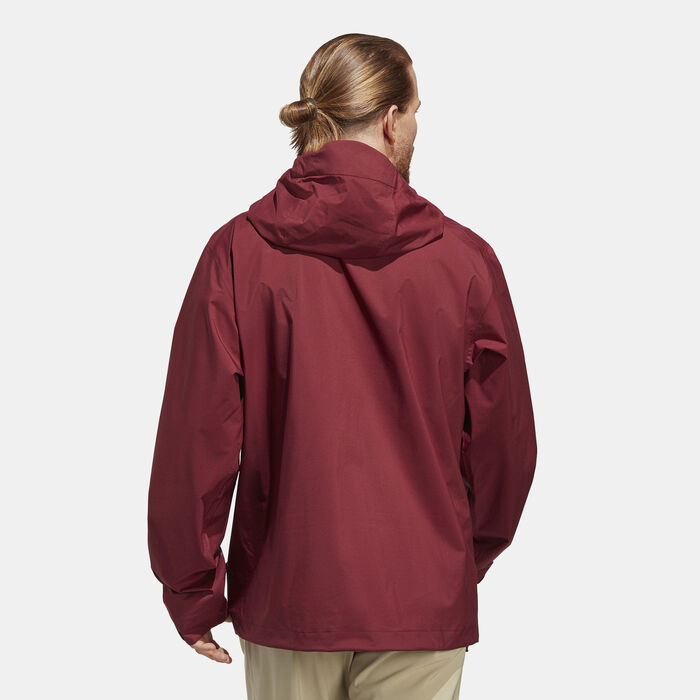 adidas Men's Terrex Multi RAIN.RDY 2.5-Layer Rain Jacket Maroon adidas Men's Terrex Multi RAIN.RDY 2.5-Layer Rain Jacket Maroon image number 1