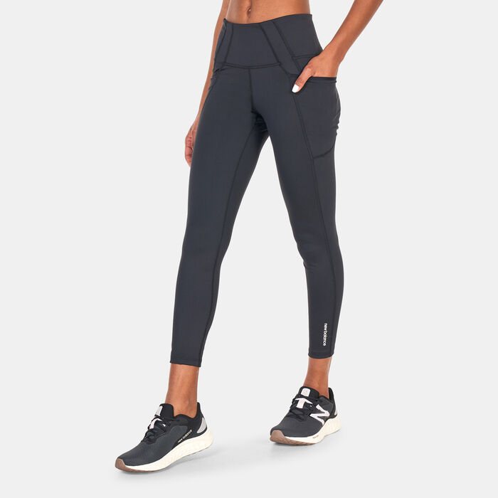 New Balance Women's Shape Shield 7/8 High Rise Pocket Leggings Black New Balance Women's Shape Shield 7/8 High Rise Pocket Leggings Black image number 0