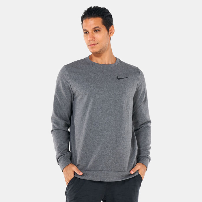 Nike Men's Dri-FIT Training Crew Sweatshirt Grey image number 0
