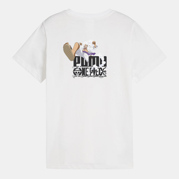 PUMA Kids' x One Piece Graphic T-Shirt White image number 1