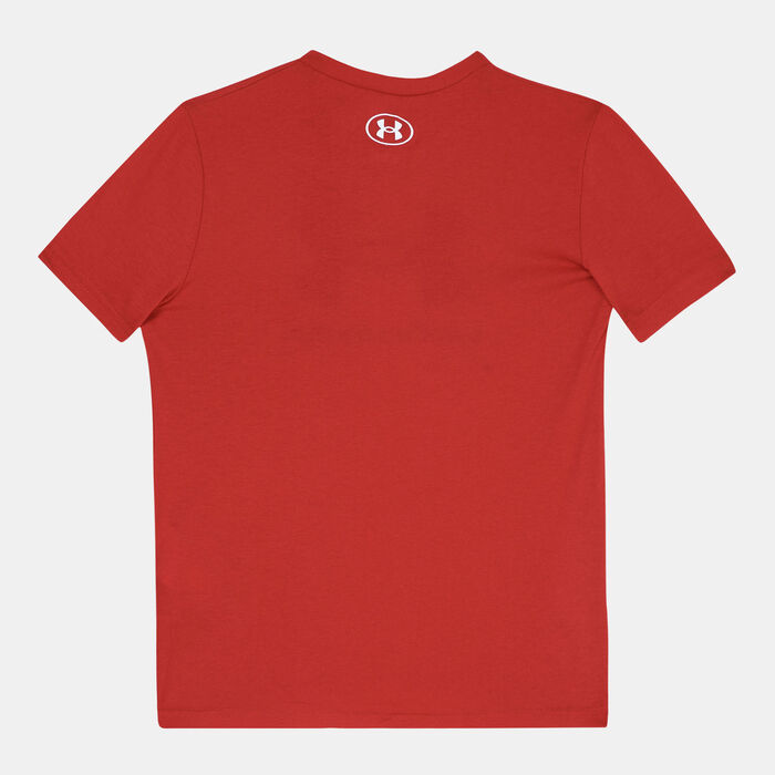 Under Armour Kids' Sportstyle Logo Training T-Shirt Red Under Armour Kids' Sportstyle Logo Training T-Shirt Red image number 1