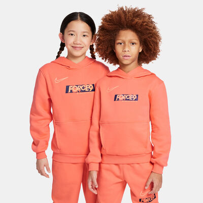 Nike Kids' Erling Haaland Club Hoodie Orange