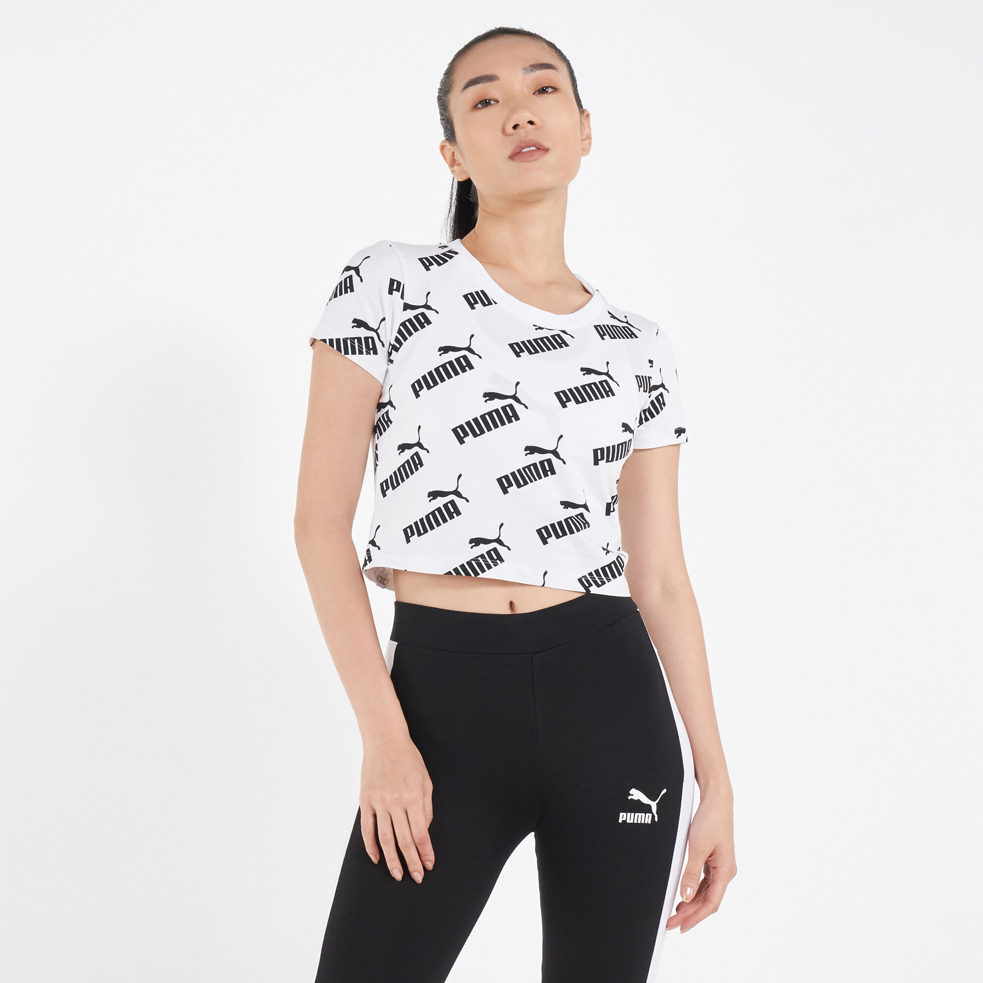 White puma crop top store