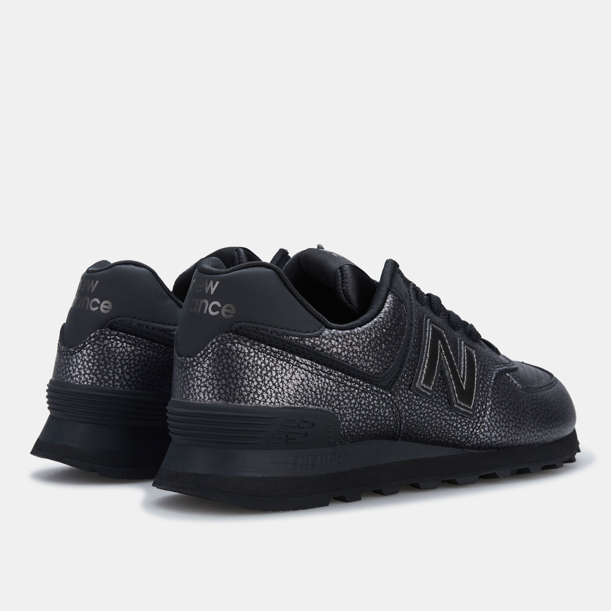 New balance store 574 black metallic